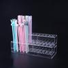 48 Holes Acrylic Pen Pencil Stand Holder Clear Stationery