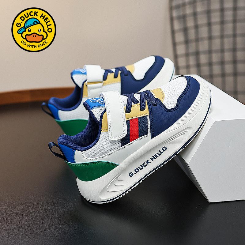 

Little Yellow Duck Classmate Boys Shoes 2025 Spring and Autumn Breathable Mesh Medium and Older Children s Non-slip Soft Sole Children s Sneakers 38 yards