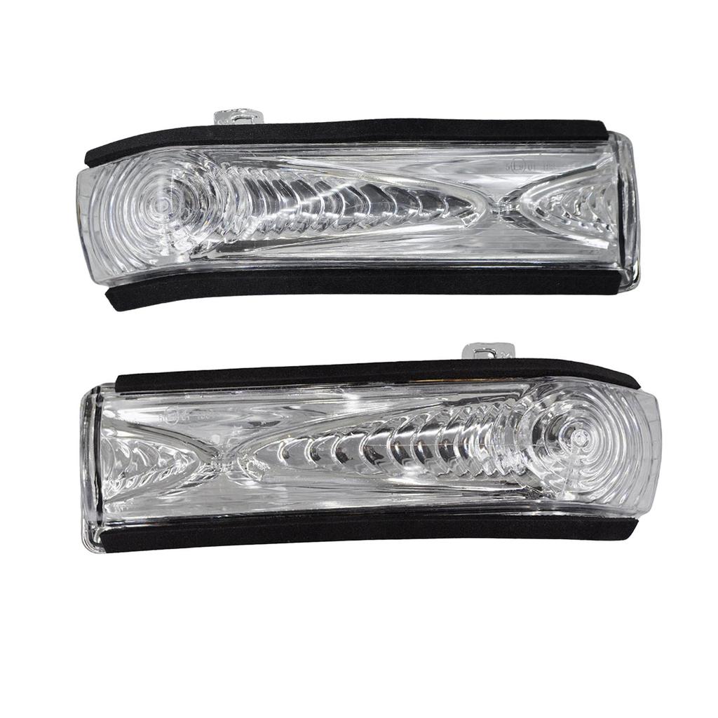 White Mirror Signal for Fiat Doblo, Combo D - Right Left Set