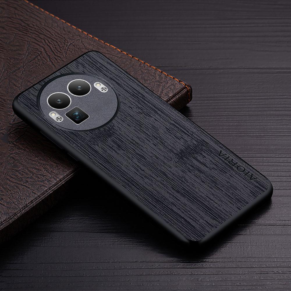 Case for Realme GT 8 Pro GT 3 Funda Bamboo Wood Pattern Leather Phone Cover Luxury Coque for Oppo Realme GT 8 Pro Case Capa