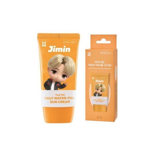 Monami TinyTAN BTS Daily Waterful Sun Cream JIMIN SPF50+ PA++++ Hydrating UV Protection Sunscreen 50ml JIMIN
