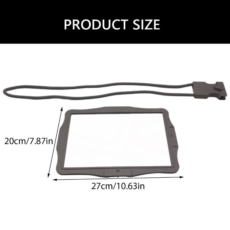 Rechargeable 48 LED Neck Hanging Magnifier with Three Light Adjustable Brightness Magnifier for Senior & Jewelers