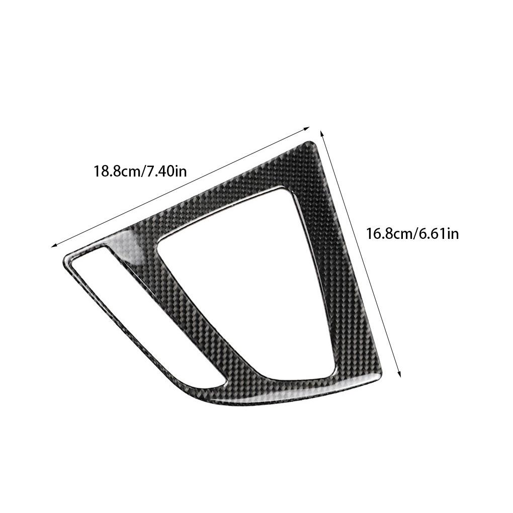 Carbon Fiber Gear Box Panel Cover Trims Easy To Install Stylish Decoration Beautiful Decoration As Shown