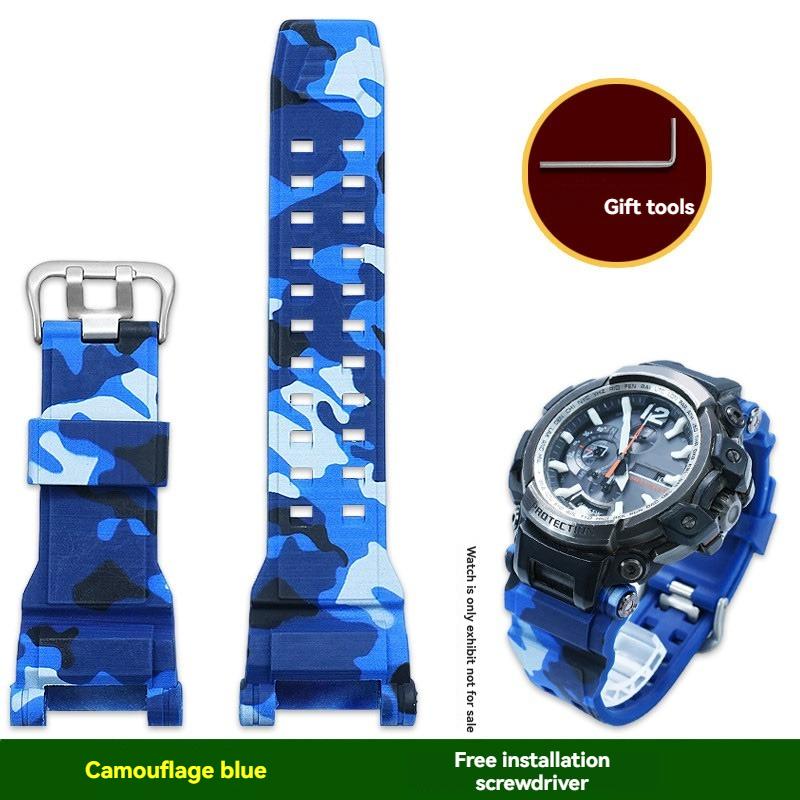 Soft resin silicone strap For Casio G-Shock Master 5502 Air GPW-2000 watch band waterproof replacement wristband