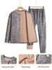 Fleece-Lined Warm Underwear Set for Middle-Aged and Elderly Women - Autumn/Winter Style