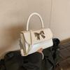 Minimalist Pu Mini Shoulder Bag With Butterfly Knot Design For Casual Daily Use