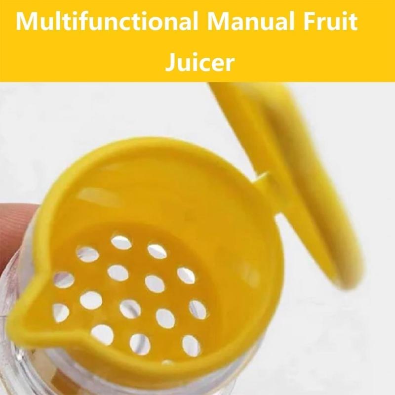 2Pcs Durable Plastic Lemon Squeezer Set Ergonomic Designs Hand Press Juicer for Easily Citrus Fruit Squeezing