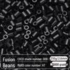 2.6mm High-Quality Fuse Beads Refill Pack: Black, White, Transparent, Red, Skin Colors