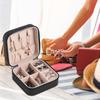 Jewelry Box Jewelry Organizer Display Travel Jewelry Case Boxes Portable Earring Holder Leather Portable Storage Zipper Box