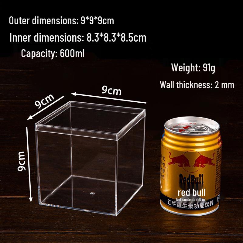 Transparent Acrylic Storage Box with Lid for Jewelry, Gifts, or Wedding Candy Display