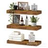 Solid Wood Wall Shelf Floating Shelves for Living Room Bathroom Organizer Storage Rack