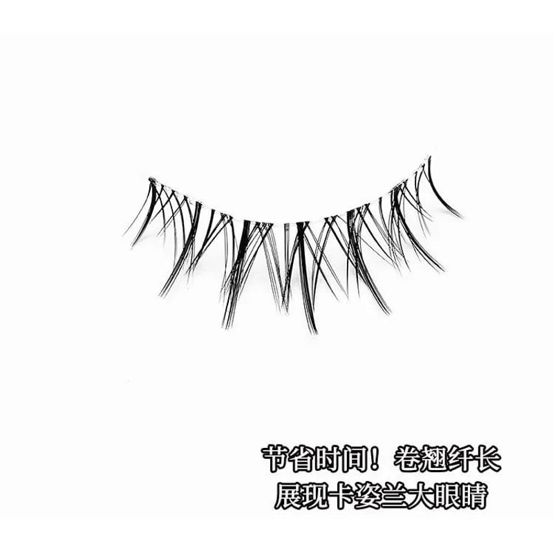 Lashie - Set mit 5 Paaren: Natürliche, zarte Falsche Wimpern mit transparentem Band