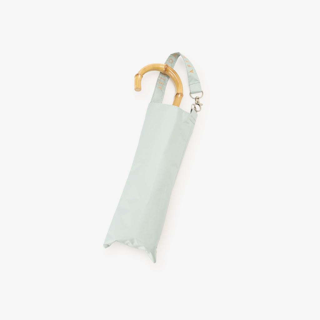 Afternoon Tea Living JL48 Logo Folding Umbrella for Sun and Green Parasol, Embroidered, Rain,