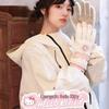 Sanrio Hello Kitty Women's Winter Ski Gloves - Thick Fleece, Warm Cotton, Touchscreen Compatible, Ideal for Riding & Cycling