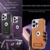 "Premium Leather Anti-fall Case for S24 Ultra 16 Pro Max, iPhone 16 Pro, Mate 60 with Stand"