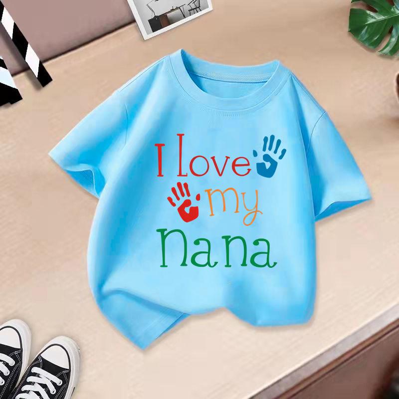 Children T-shirt 2-13Y Loose-fit Casual O-Neck Short-sleeve T-shirt Letter Printed Kids 100% Cotton Clothes Tops