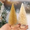 9/36 Stück Mini Weihnachtsbaum Künstlicher Miniatur Kieferbaum Holzsockel Weihnachten Tischdekorationen DIY Basteln Neujahrsparty Dekoration