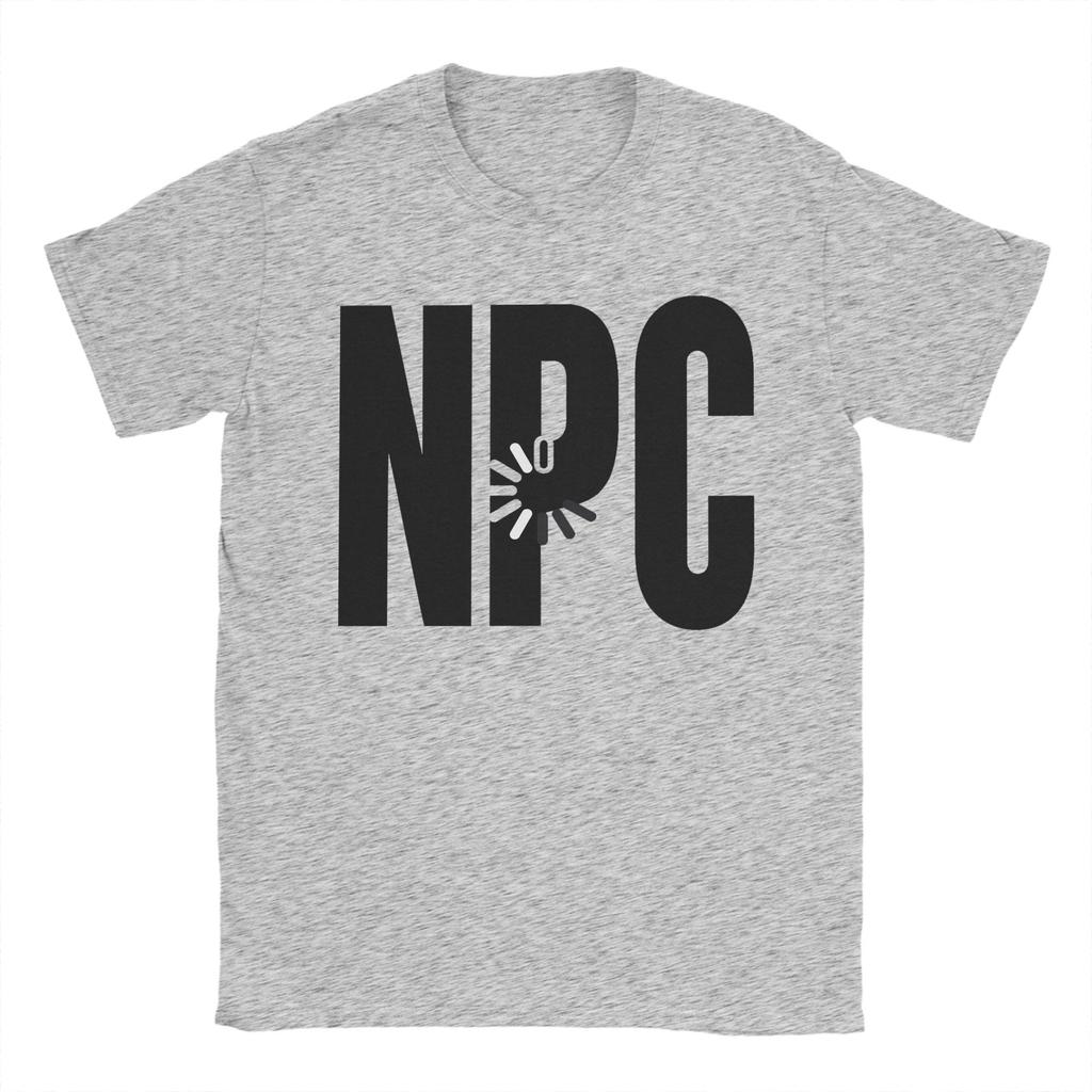 Men NPC Loading Black Logo TShirts Cotton Tees Summer Vintage ShortSleeve TShirt O Neck Hip Hop Print Tee Shirt Plus Size