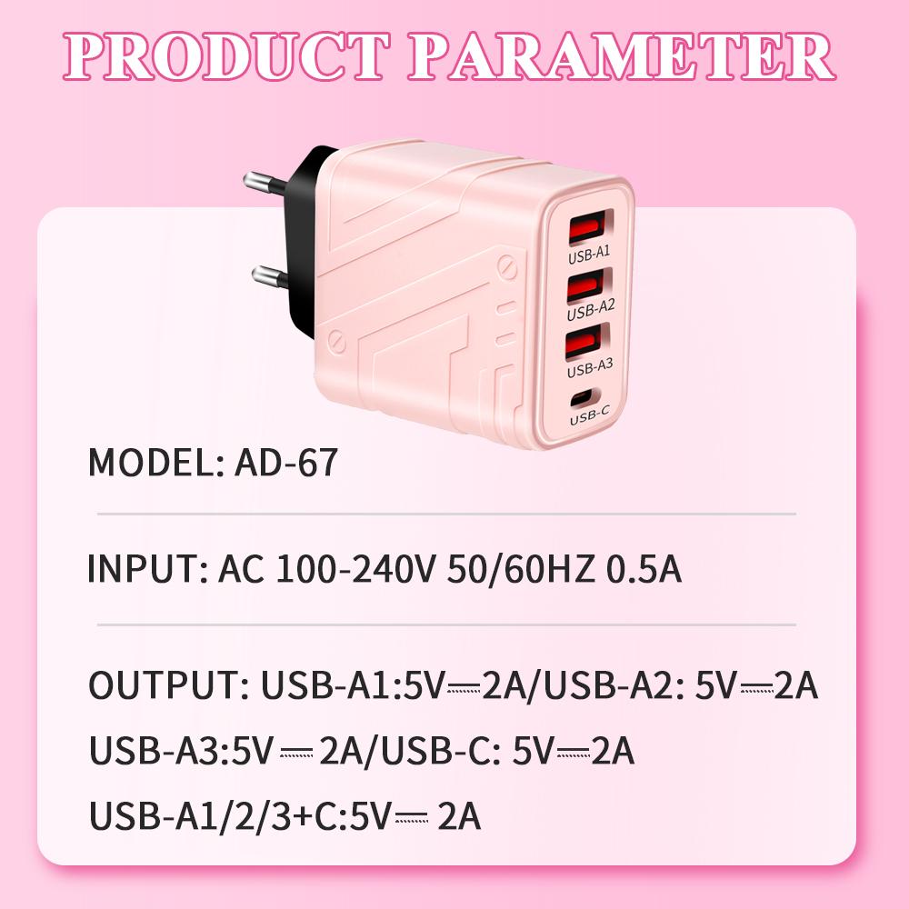 Carregador PD USB Tipo C de alta velocidade, carregamento rápido, adaptador de parede para celular para iPhone 16 15 14 Huawei Xiaomi Samsung S23