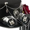 Victorian Style Mesh Caps Gothic Headpiece Adjustable Goggles Headwear Costume Accessories For Theme Parties Halloween