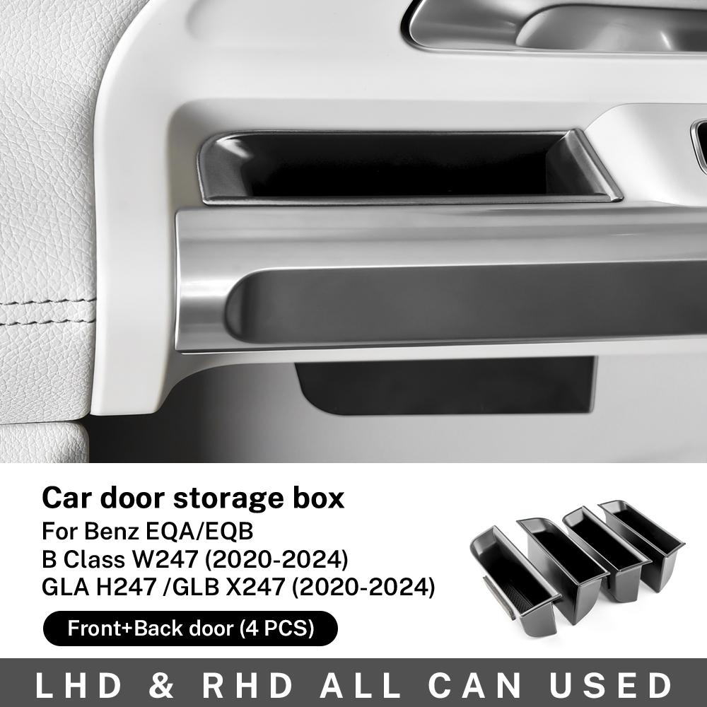 Car Door Storage Box for Mercedes Benz GLA GLB B Class H247 X247 W247 EQA EQB 2020-2025 2025 2025 Phone Card Holder Acessorios