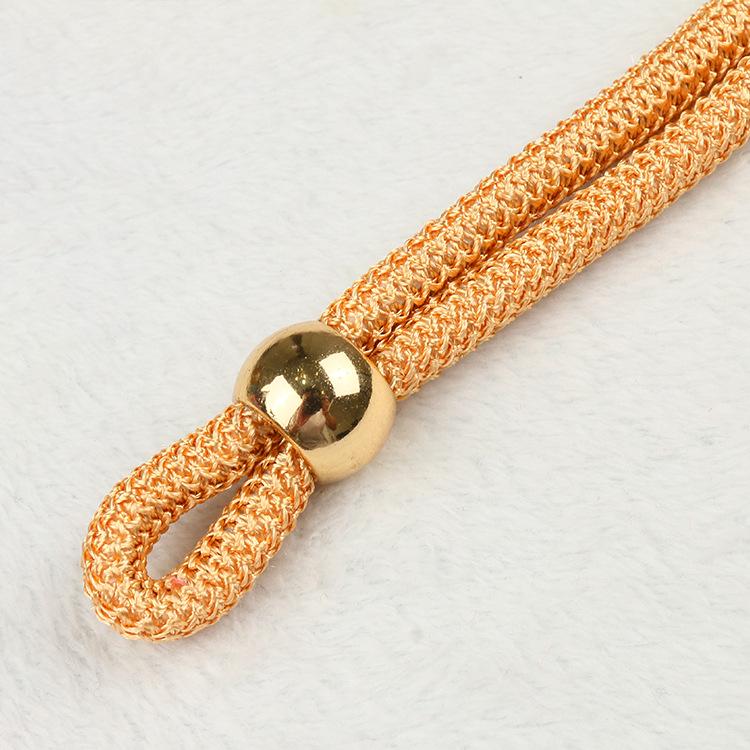 Creative Night Pearl Punch-Free Curtain Tiebacks - Simple Rope Buckle Accessories