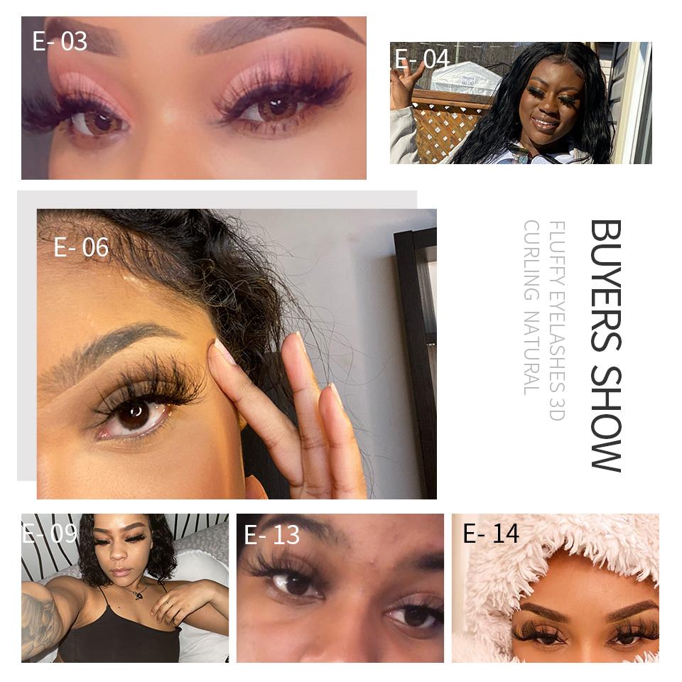 RED SIREN Mink Eyelashes 25mm Lashes 1 Pair Fluffy Messy 3D False Eyelashes Long Natural Lashes Wholesale Makeup Mink Lashes