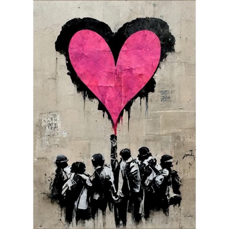 Banksy Chlapec Dívka s balónkem Street Art Plakáty Tisky na plátno Pop Graffiti Art Malba na plátno Cuadros Nástěnné umění Domácí dekorace