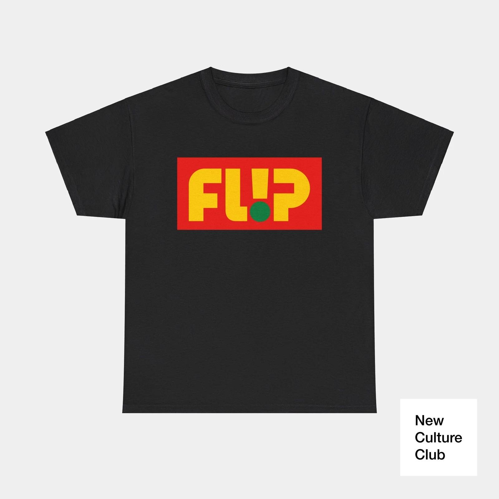 Flip Skateboards Skate Classic 90s Block Design T Shirt Colors Red Yellow XXXL