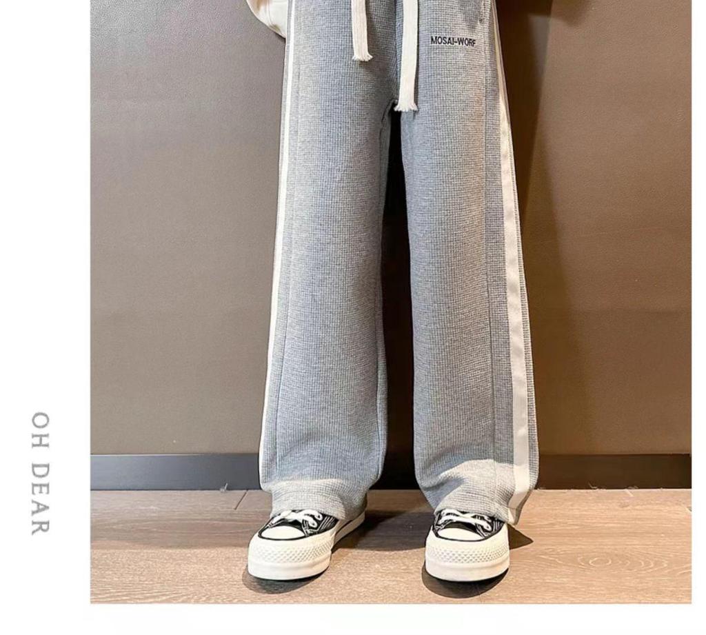 Girls' Casual Straight-Leg Pants - Spring & Autumn 2024 Fashion