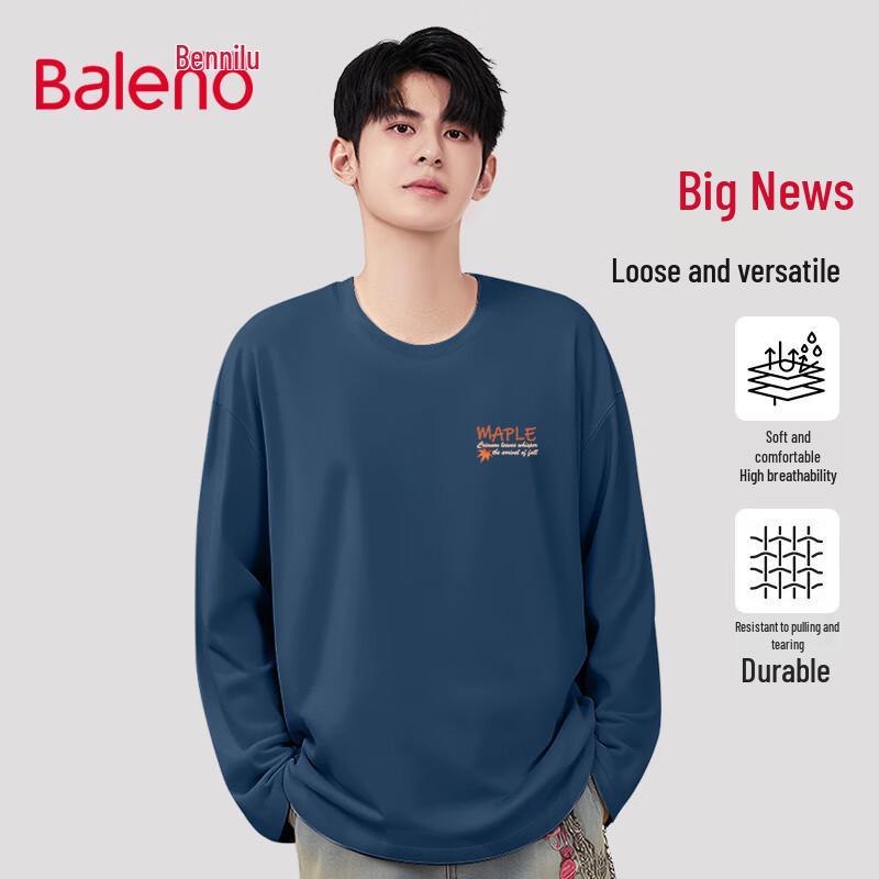 Baleno Men s Pure Cotton Long Sleeve T-Shirt 2XL