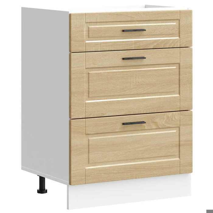 VidaXL Kitchen Cabinet Porto Sonoma Oak Engineered Wood, Sink Cabinet, Kitchen Cabinet with Drawer, Cabinet 854262