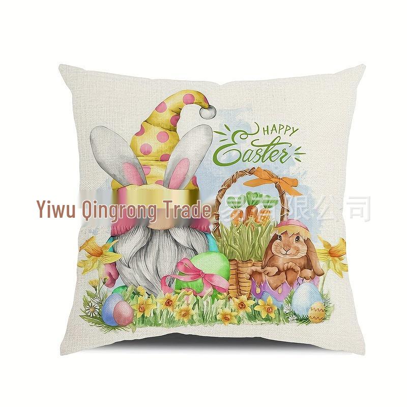 Popular Easter Cartoon Rabbit Sofa Cushion Cover for Home Decoration