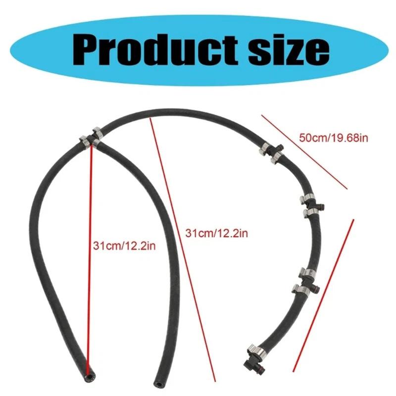 Car Diesel Fuel Injector Leak Off Return Pipe 55578366,98134488 With Clip For Opel For Vauxhall Fuel Overflow Return Hose