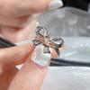 Bow Saturn Open Ring Women'S Retro Light Luxury Niche Temperament Unique High-End Ring