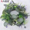 American Imitation Wreath Candle Wreath Eucalyptus Wreath Eucalyptus Leaf Wreath Dining Table Money Leaf Wreath