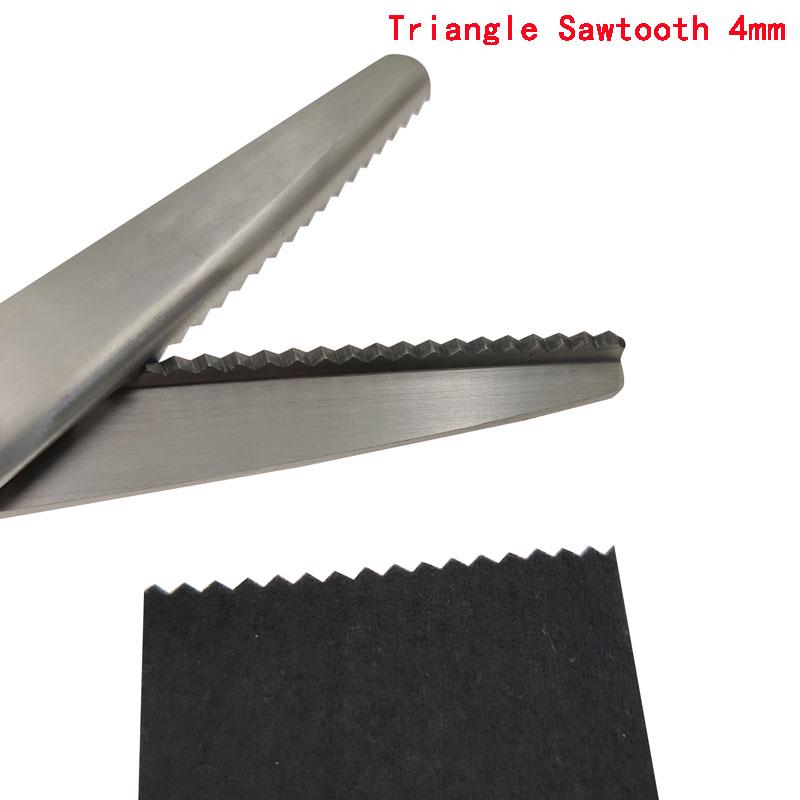 Nożyczki krawieckie ze stali wysokowęglowej z uchwytem z tworzywa sztucznego do szycia 23,5 cm zygzakowate, ręcznie robione, nożyczki do krojenia tkanin, nożyczki ząbkowane