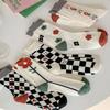 [5-Pair Set] Arca Flower Heart Medium Socks