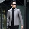 Futing Men's Calfskin Turn-down Collar Leather Jacket