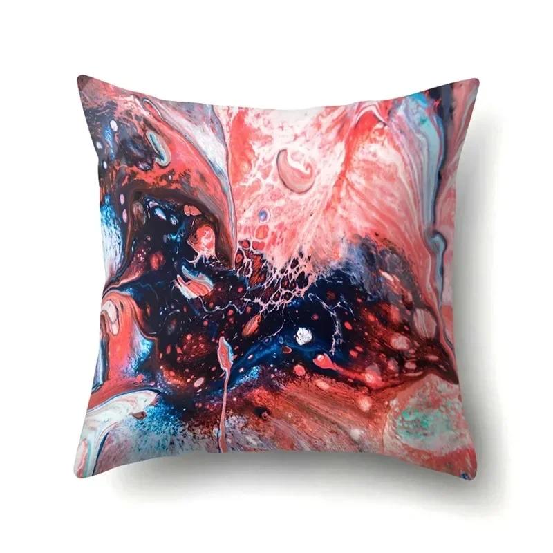 Nordic Fashion Abstract Marble Stripe Print Pillowcase Home Decoration Living Room Sofa Cushion Cover Bedroom Room Decoration