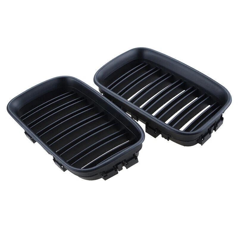 Front Kidney Grille Black Dual Slat Racing Grilles Fit For Bmw 3 Series E36 1992 1993 1994 1995 1996 51138122237 51138122238