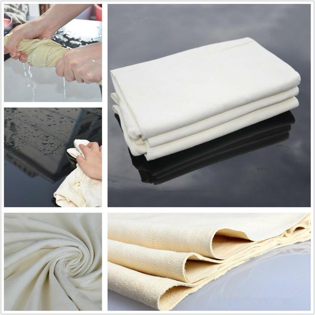 New 50 X 80cm Chamois Leather Universal Car Cleaning Towels Drying Washing Cloth