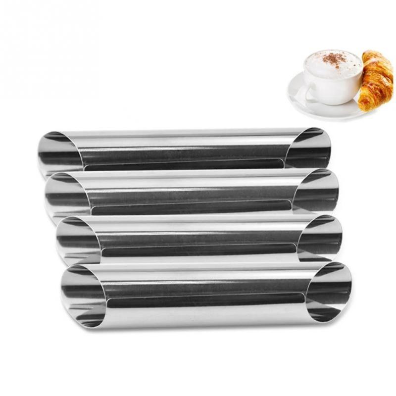 304 Stainless Steel Pastry Baki Cannoli Forms Food Grade Cream Horn Mould Cake Horn Mold Cannoli Tubes shells Pastry Baking Mold