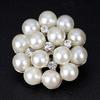 Flower Rhinestone Imitation Pearl Brooch Pin DIY Bridal Wedding Bouquet Decor