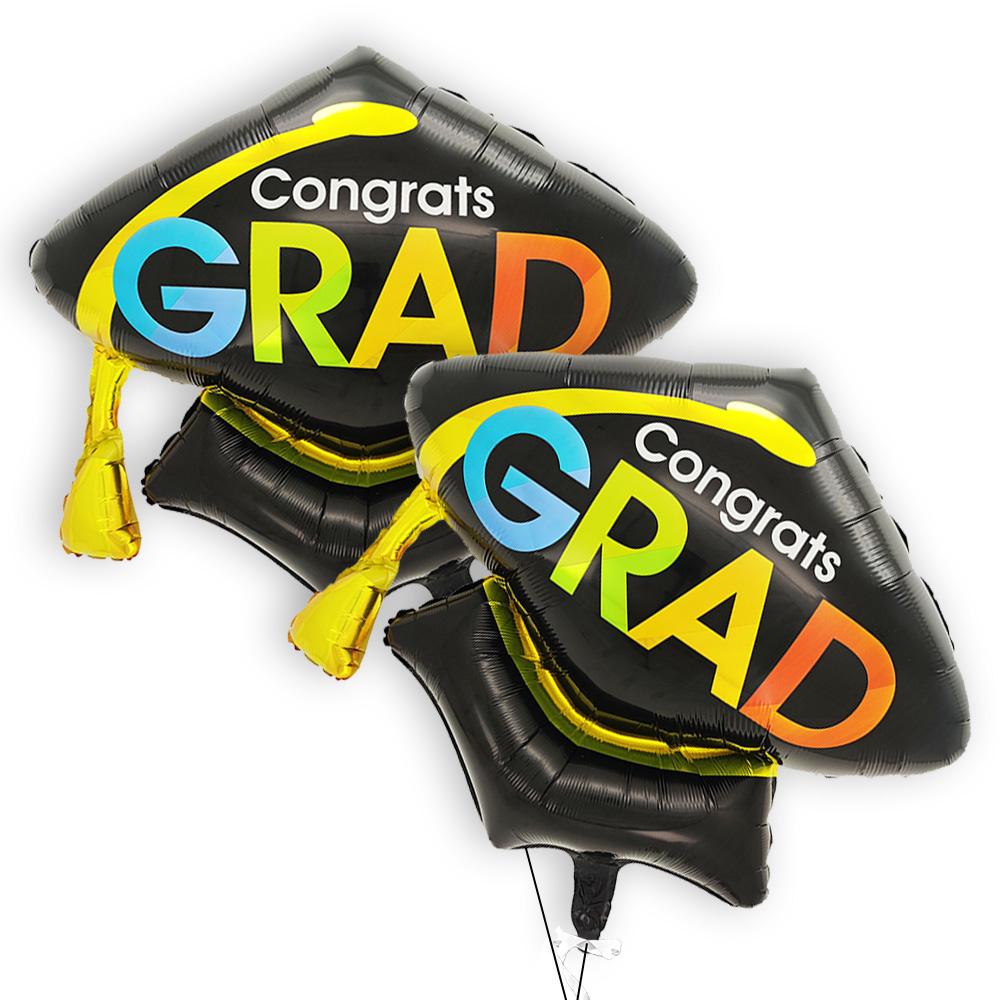 2-Pack Graduation Season Balloon Set, Doctor s Cap Foil Balloons, Graduation Cap Balloons, Suitable for Graduation Parties, Graduation Seas Other