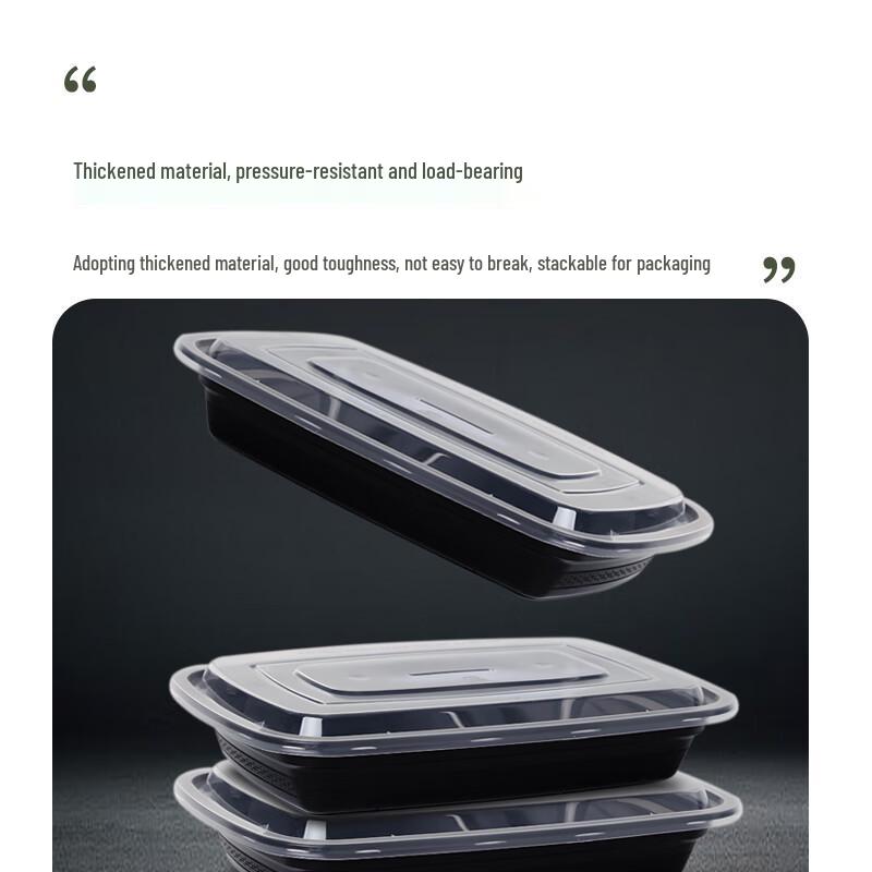 Ronghe Disposable Square Takeout Meal Boxes