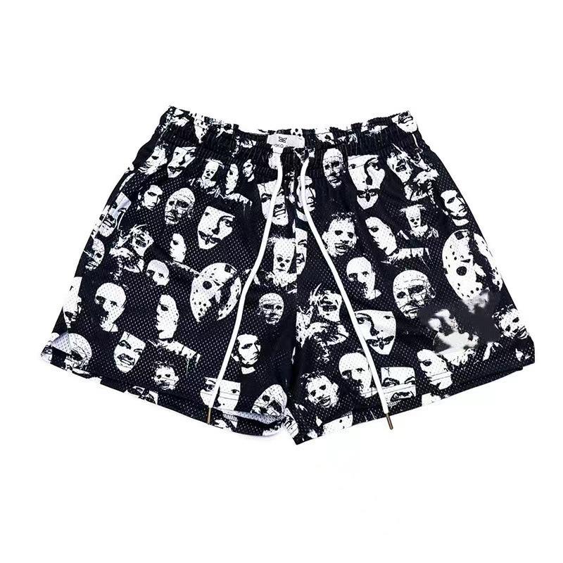 Unisex Sommar Trendiga Basketkaraktär Meshshorts - Snabbtorkande, Ovanför Knät, Fyrpunkts Casual Utomhuskläder