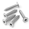304 Stainless Steel Hex Flat Head Self-Tapping Screw (Thin Head) - Sizes M2, M3, M4, M5, M6, M8