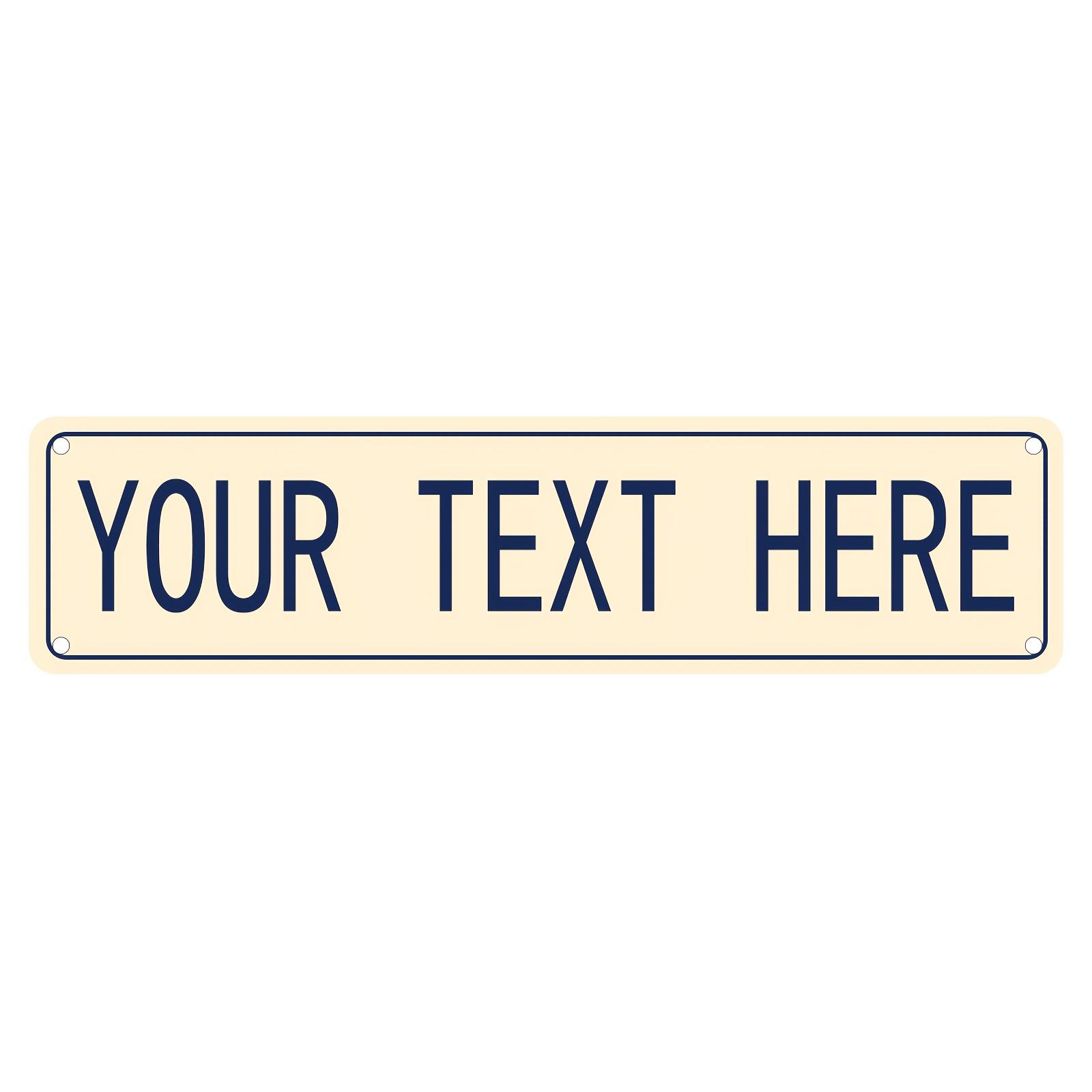 

1pc Custom 4x16 Inch Aluminum Street Sign Personalized Text Home Wall Art Indoor Outdoor Decor червоний