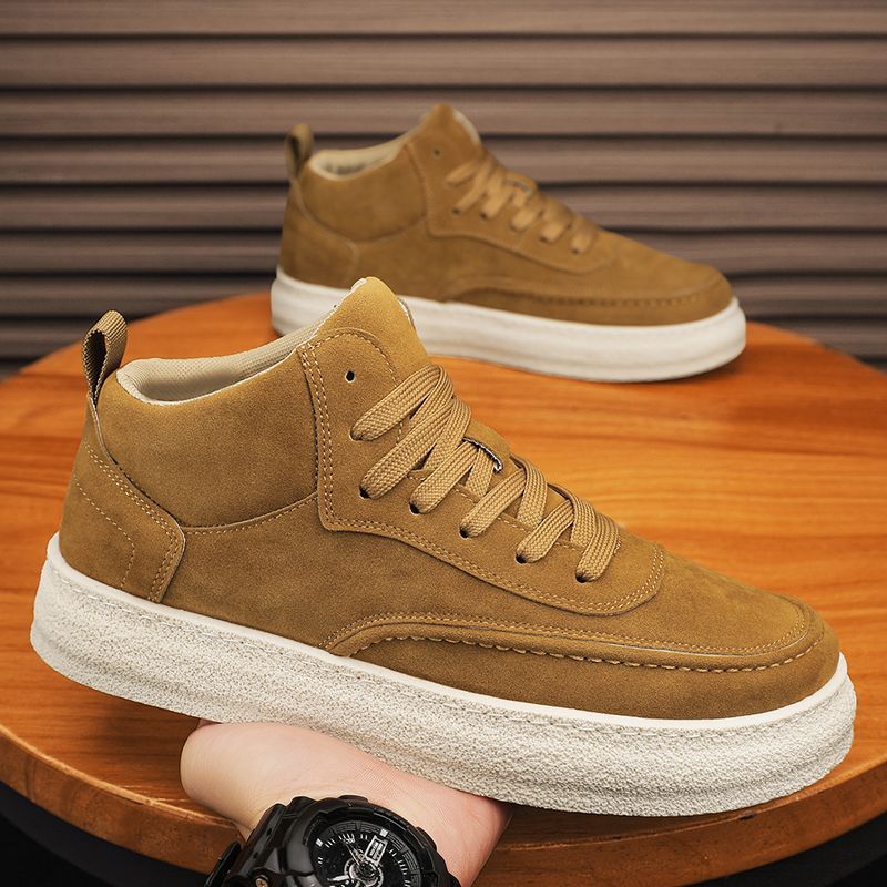 Men's shoes retro new platform fashion sports casual shoes trend versatile men's wear-resistant non-slip outdoor tooling shoes